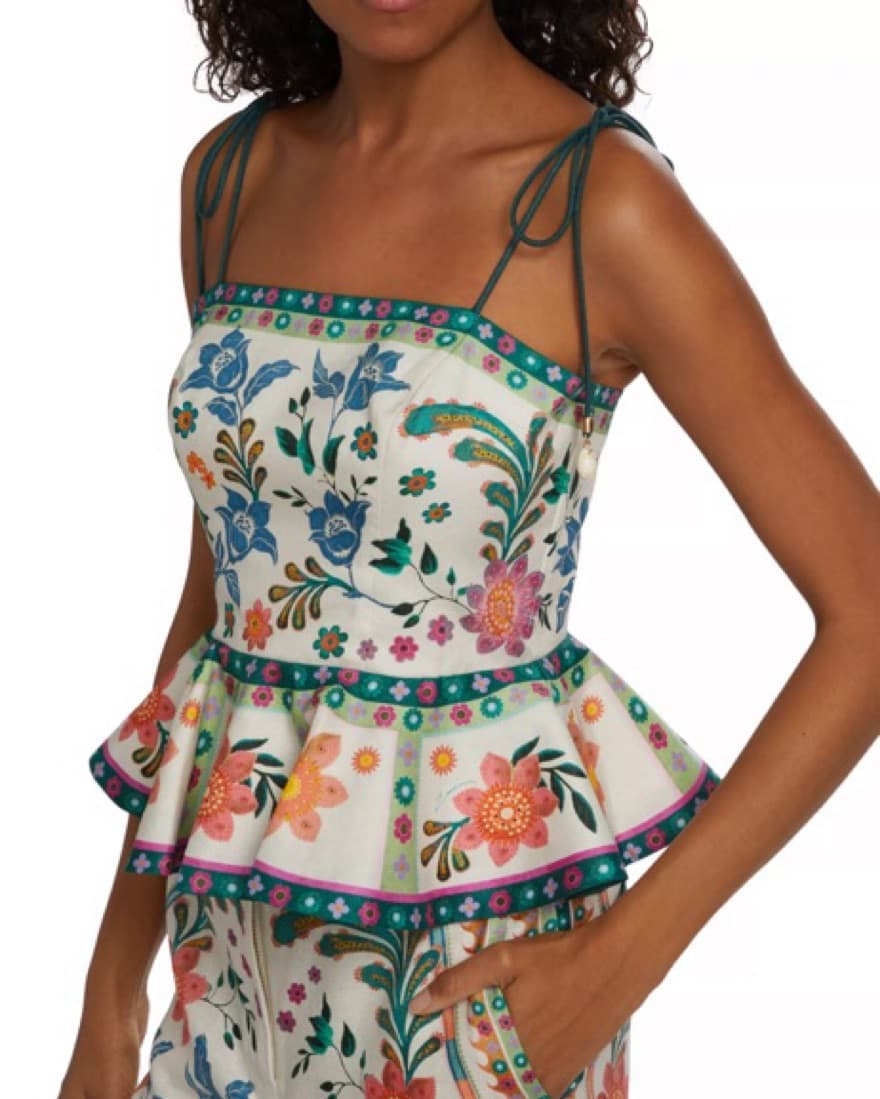 Zimmerman Ginger Floral Scallop Top - Image 2
