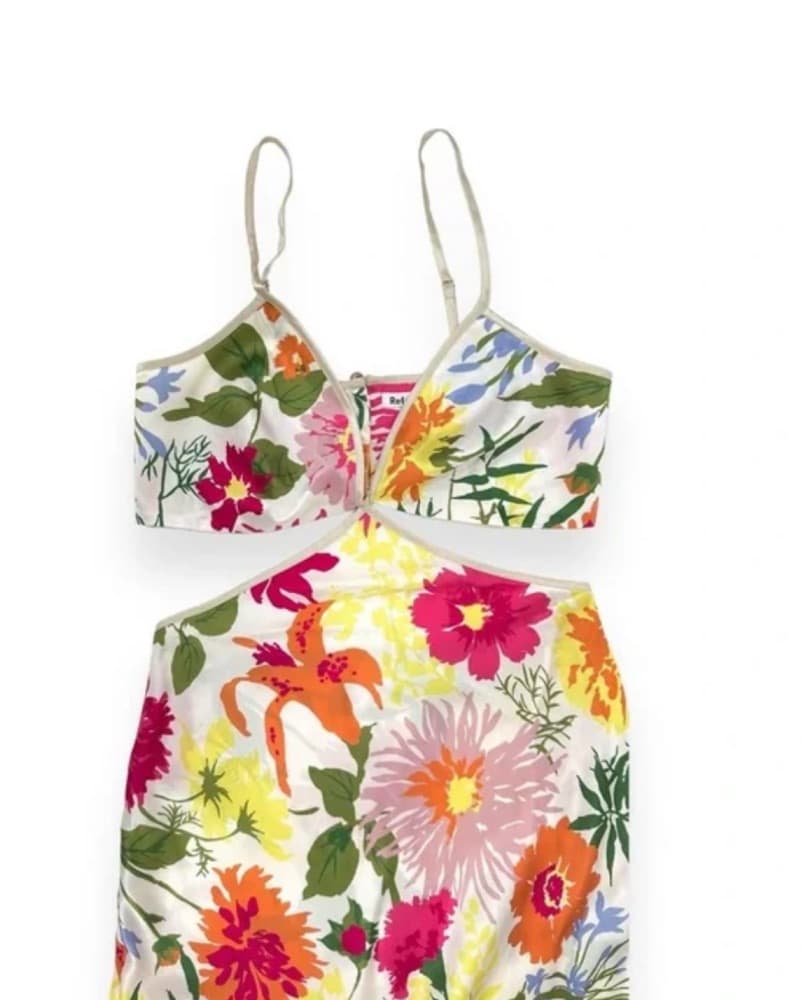 Reformation "Poppies" Floral V-Neck  - Image 2