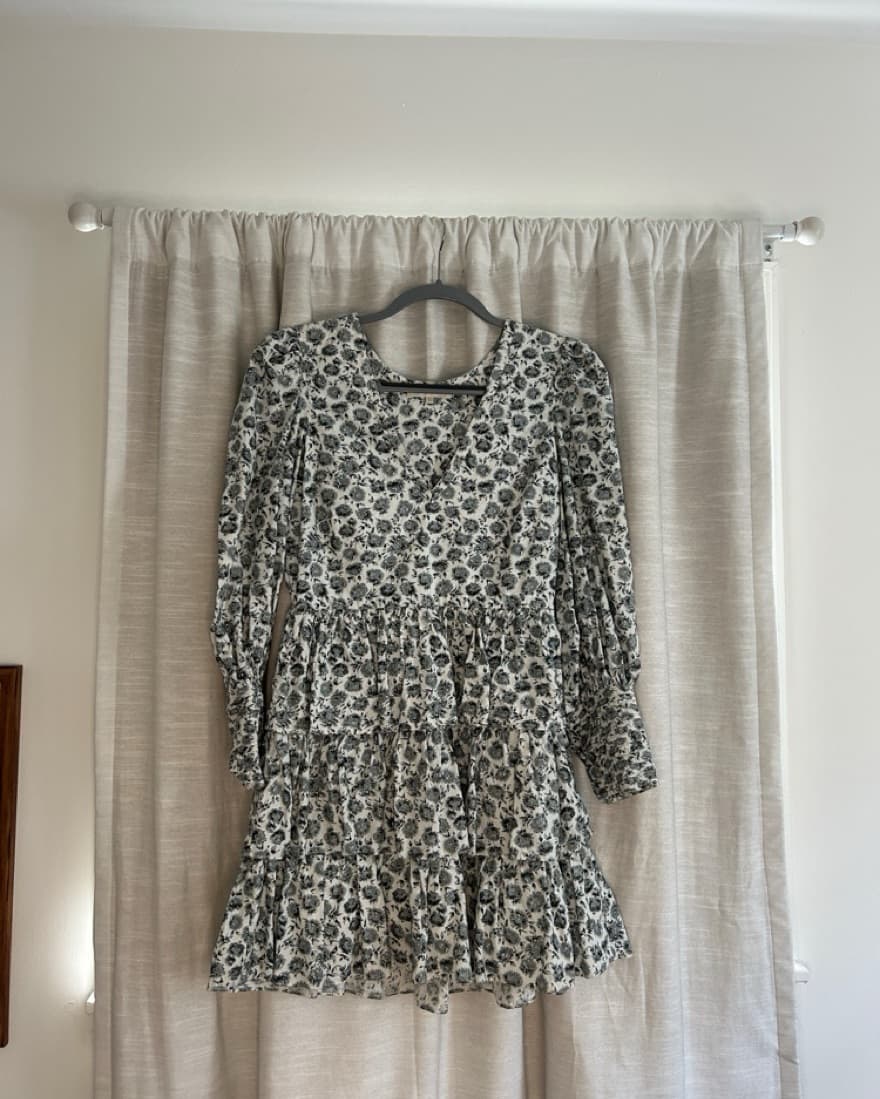 LoveShackFancy Paris Dress Warm Grey - Image 1