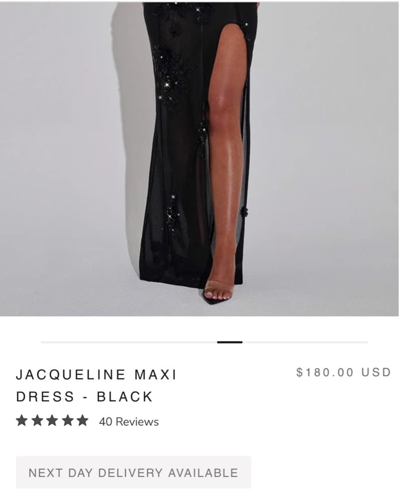 Babyboo Sequin Mesh Maxi Dress - Image 6