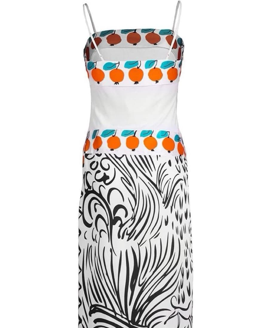 Staud Apricot Printed Maxi Dress - Image 2