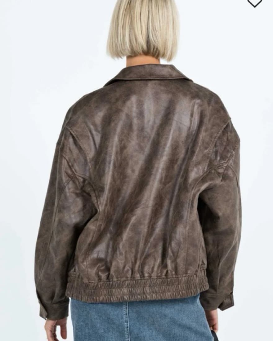 Brown Leather Jacket  - Image 2