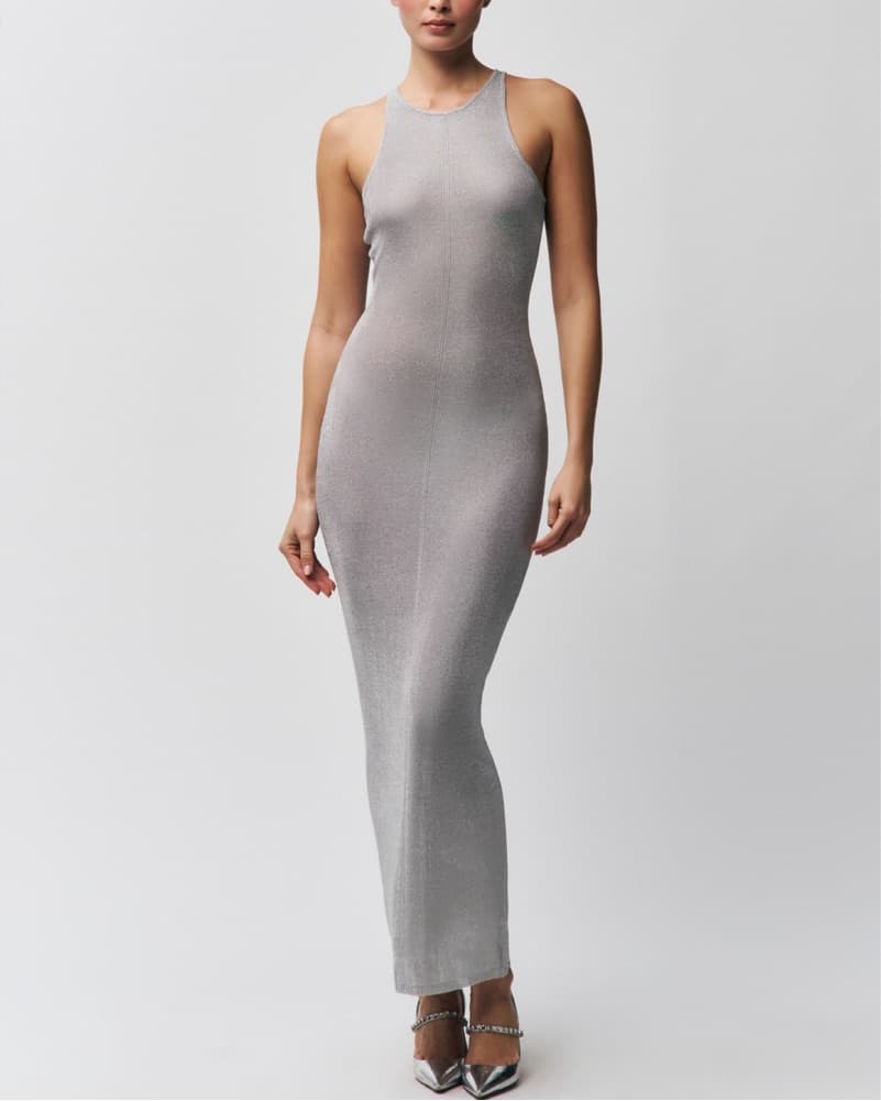 Danielle Guizio Odette Dress Silver  - Image 4