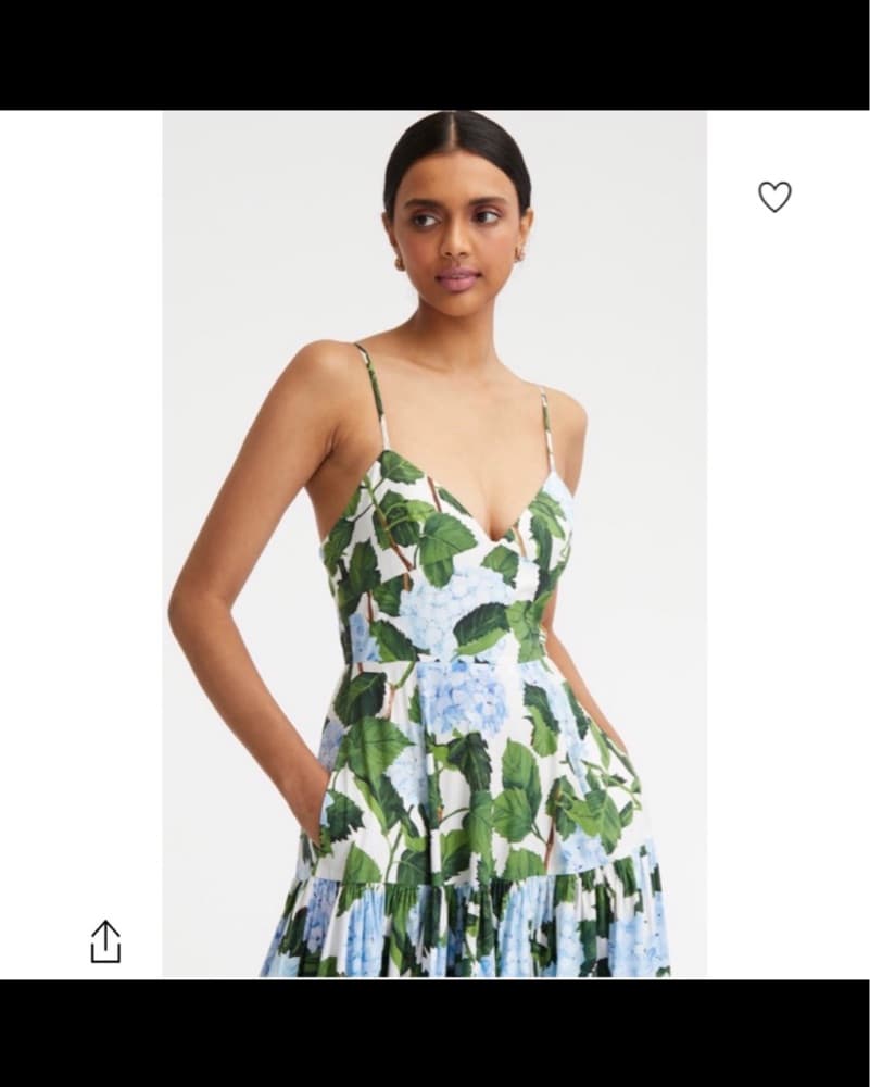 Hydrangea Poplin Maxi - Image 5