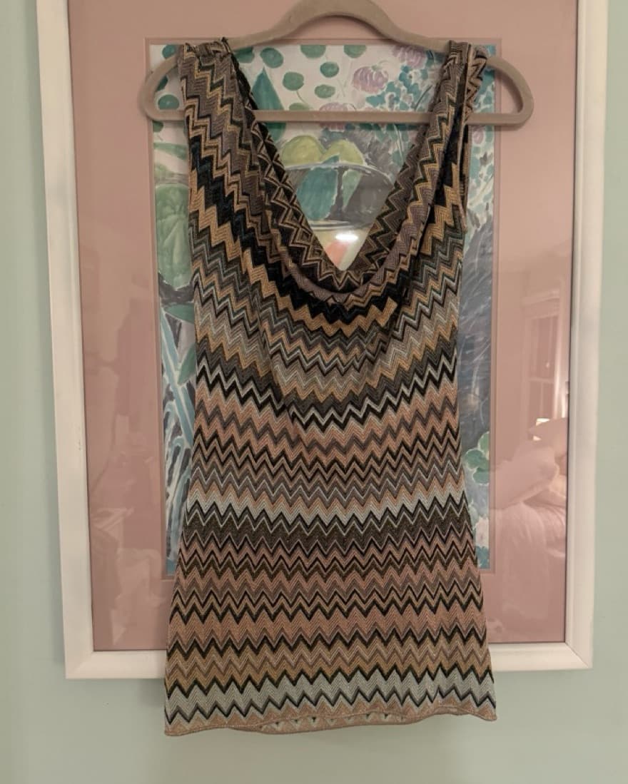 Missoni Cowl Neck Mini Dress - Image 3