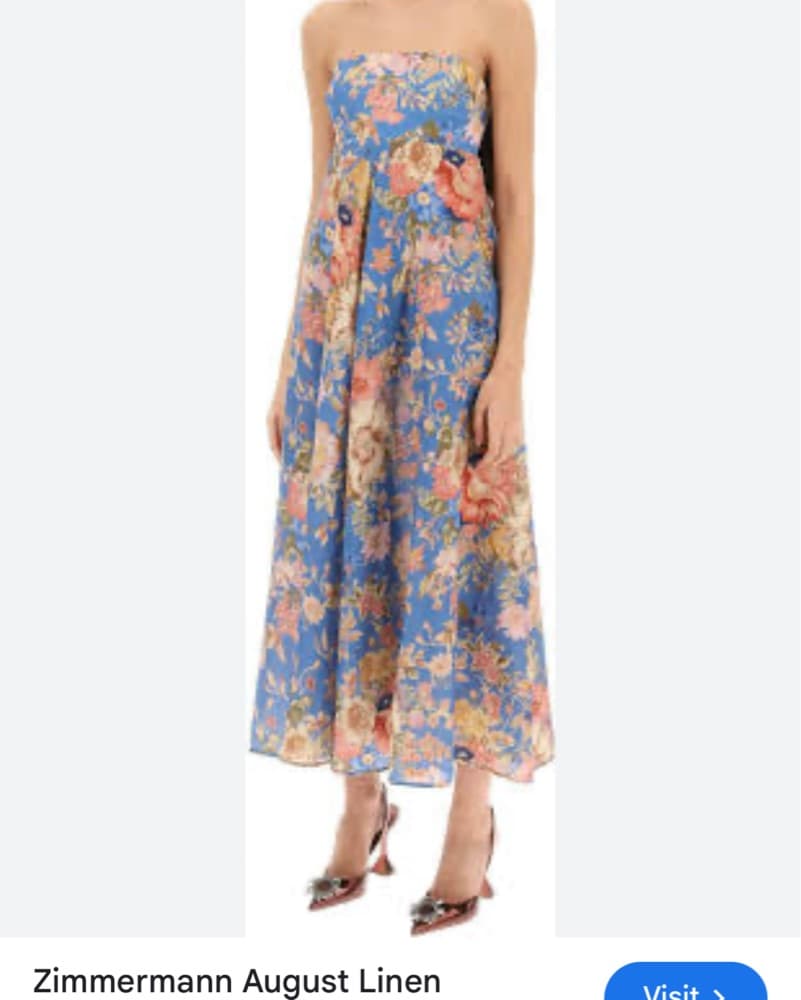 $800 Zimmermann August linen Bandeau Mid - Image 5