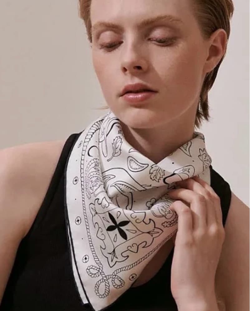 Hermes Les Animaux Silk Bandana 55 cm - Image 2
