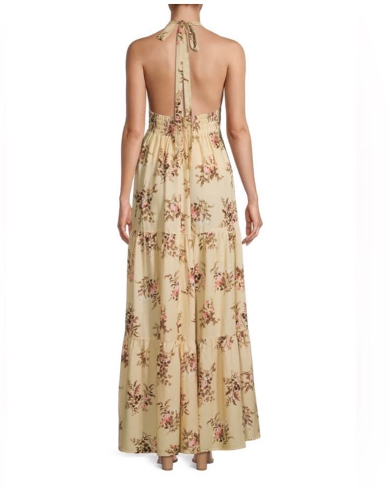Floral Halter Maxi Dress - Image 2