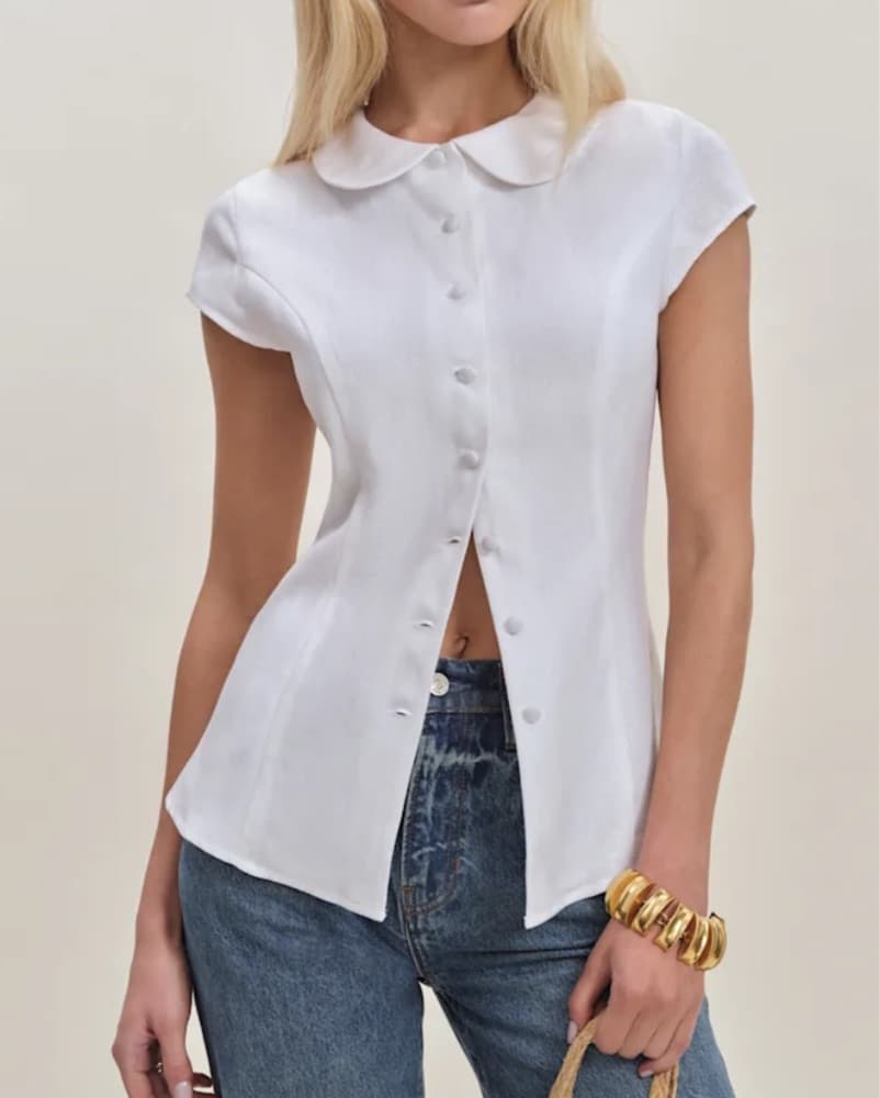 Reformarion Molly Linen Shirt - Image 2