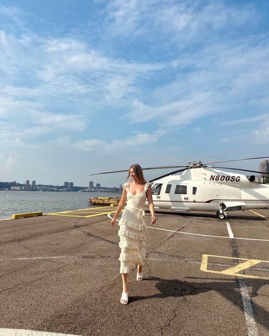 White Crochet Zimmerman Dress - Image 4