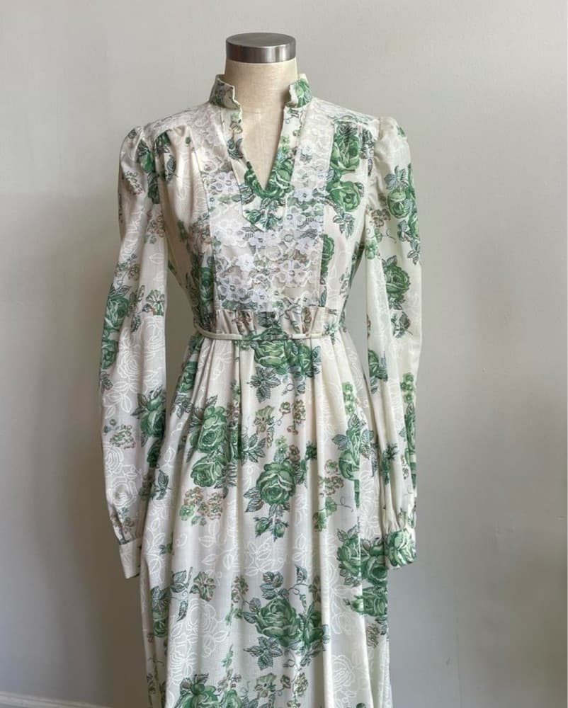 70’s Vintage Garden Fairy Maxi Dress - Image 2
