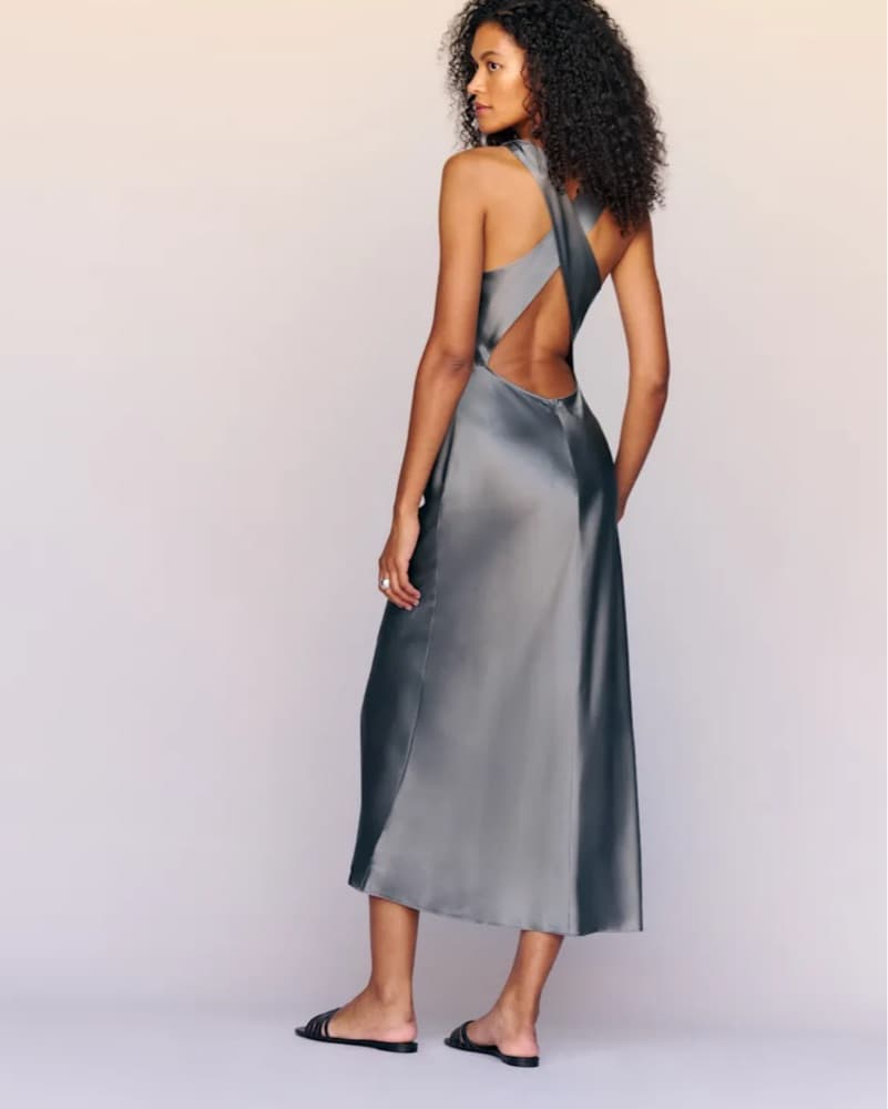 Reformation Casette Silk Dress - Image 2