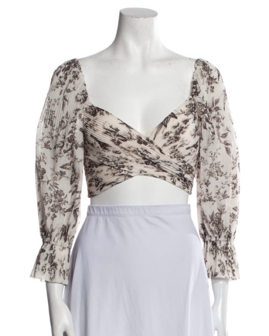 Zimmermann Floral Crop Top - Image 5