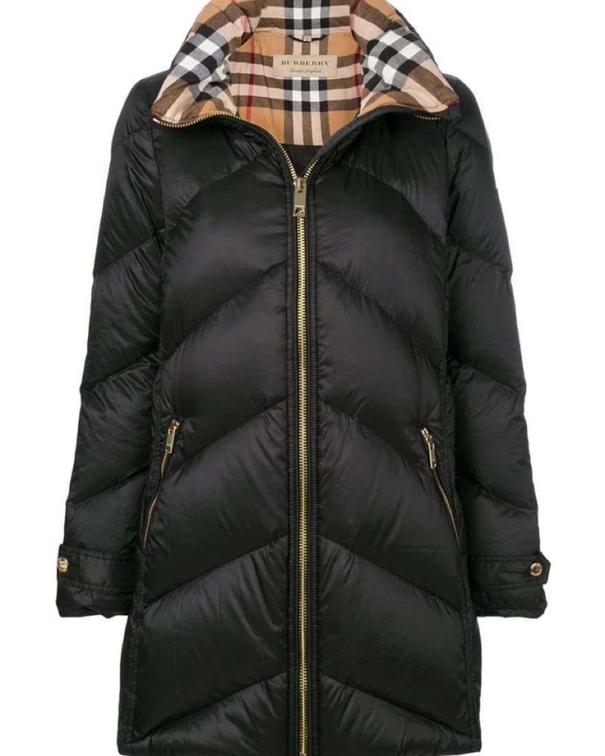 Burberry Chevron Quilted Puffer Coat - Image 2