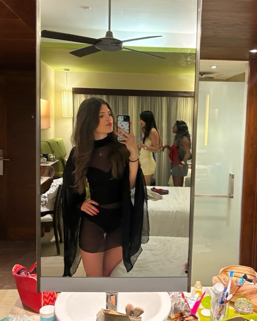 RAT AND BOA BLACK SHEER DRESS - Image 2