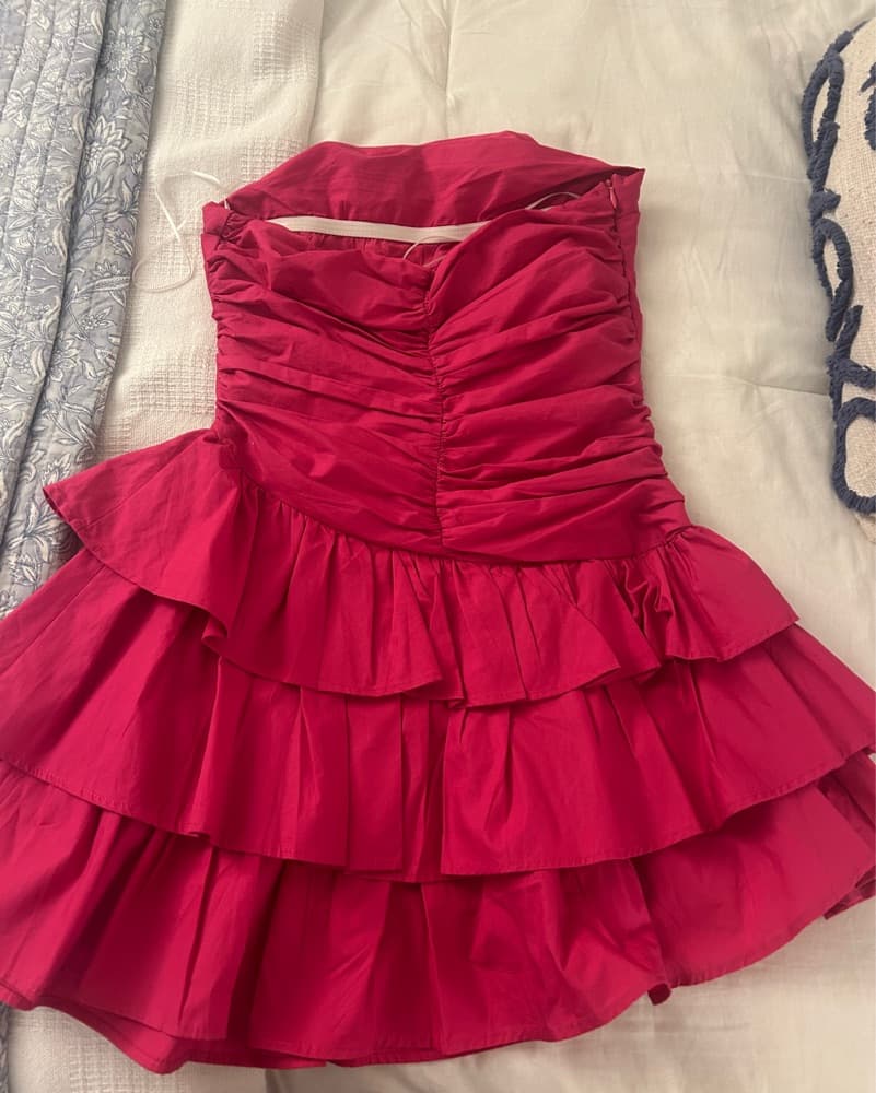 Hello Molly Pink Mini Dress - Image 3