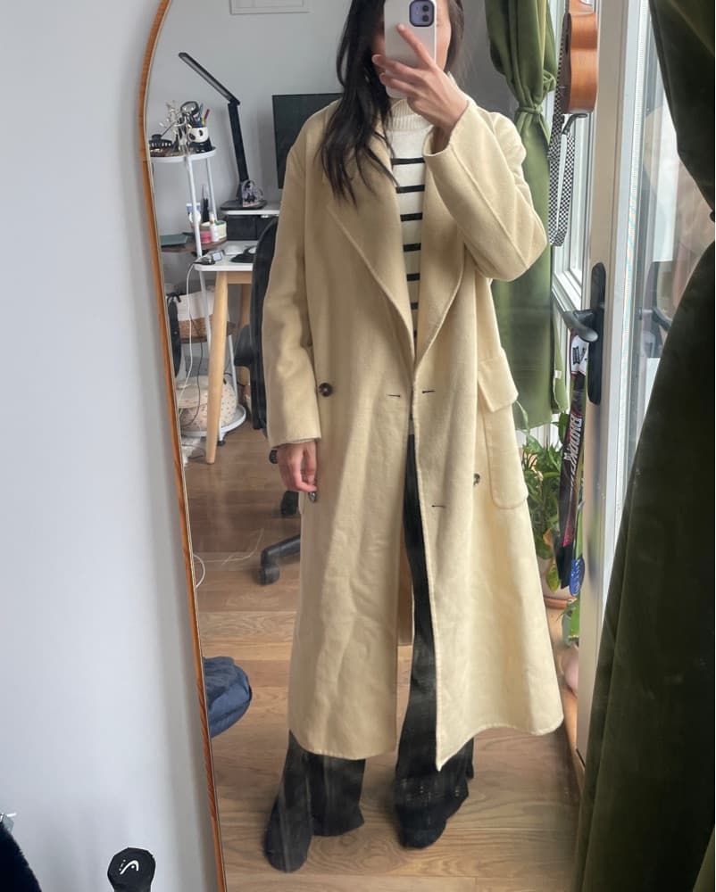 Zara Butter Yellow Coat - Image 1
