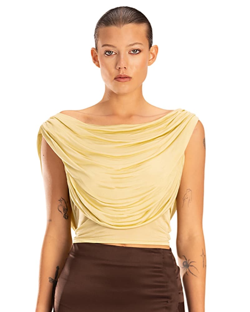 Belle Gala Blouse In Banana - Image 6