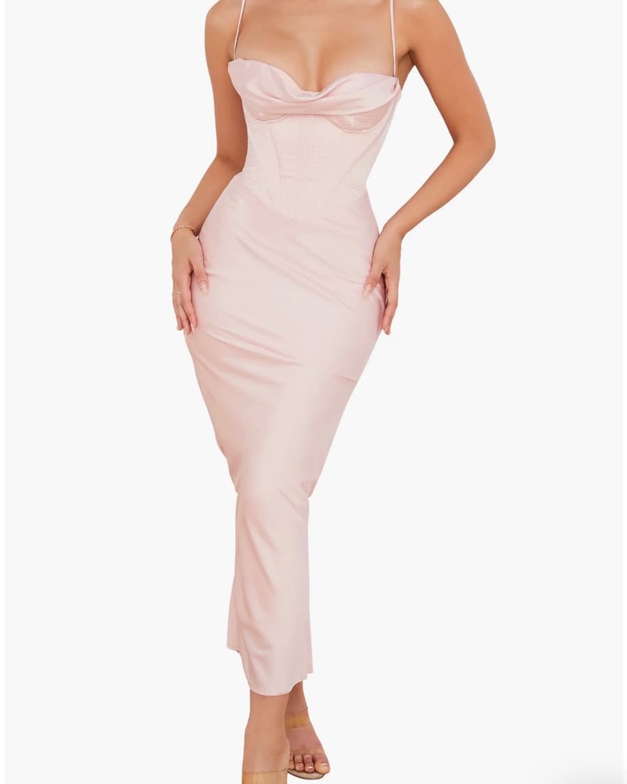 House of CB Pink Corset Dress Dupe - Image 1