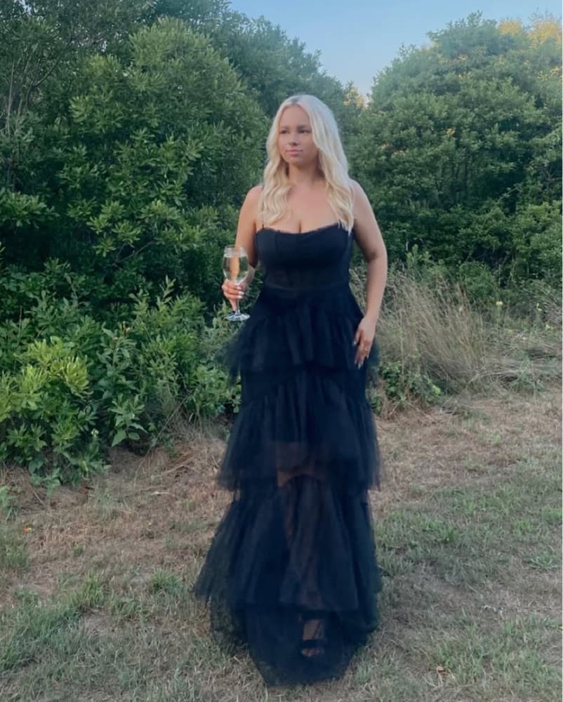 BCBG MaxAzria Tulle Corset Gown - Image 2
