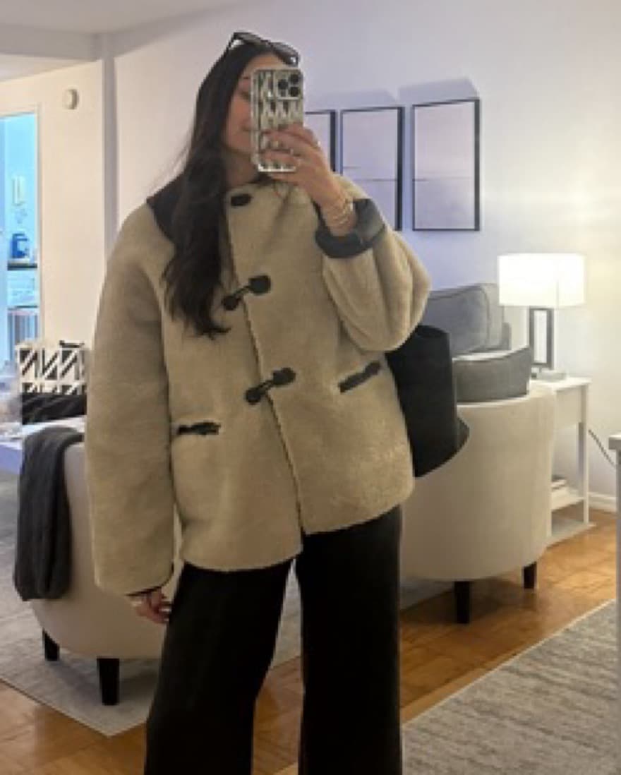 Mango Faux Fur Jacket - Image 3