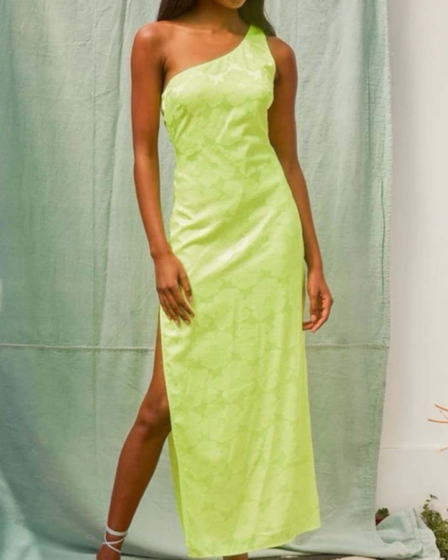 Lulus wedding Guest Dress Neon - Image 2