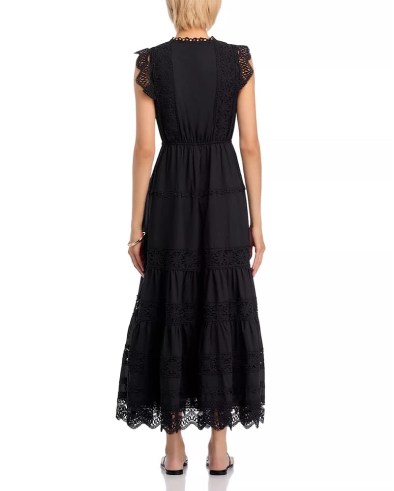 bloomingdales black lace maxi dress  - Image 2