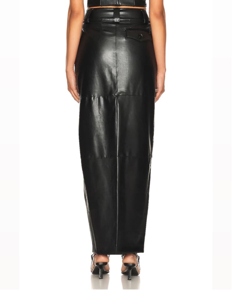 HELSA Waterbased Leather Skirt - Image 3
