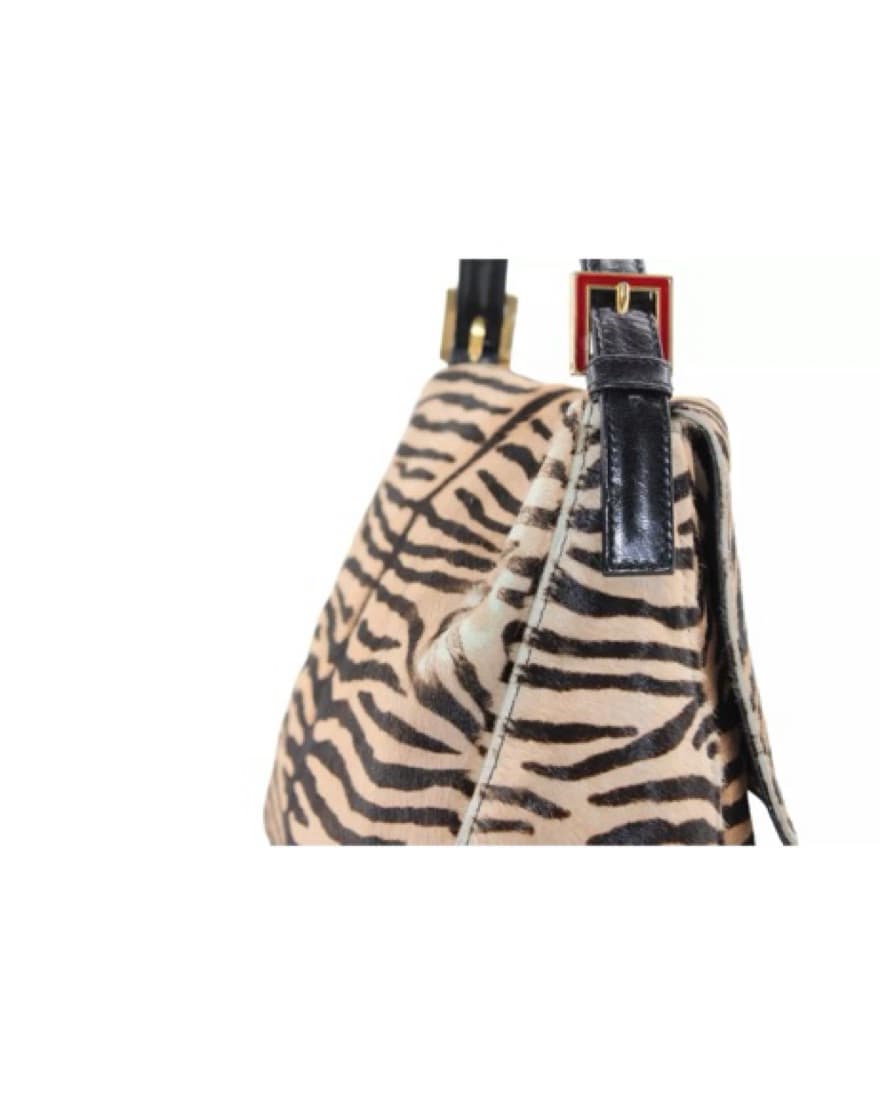 Fendi Zebra Pony Hair Mama Baguette Bag - Image 5