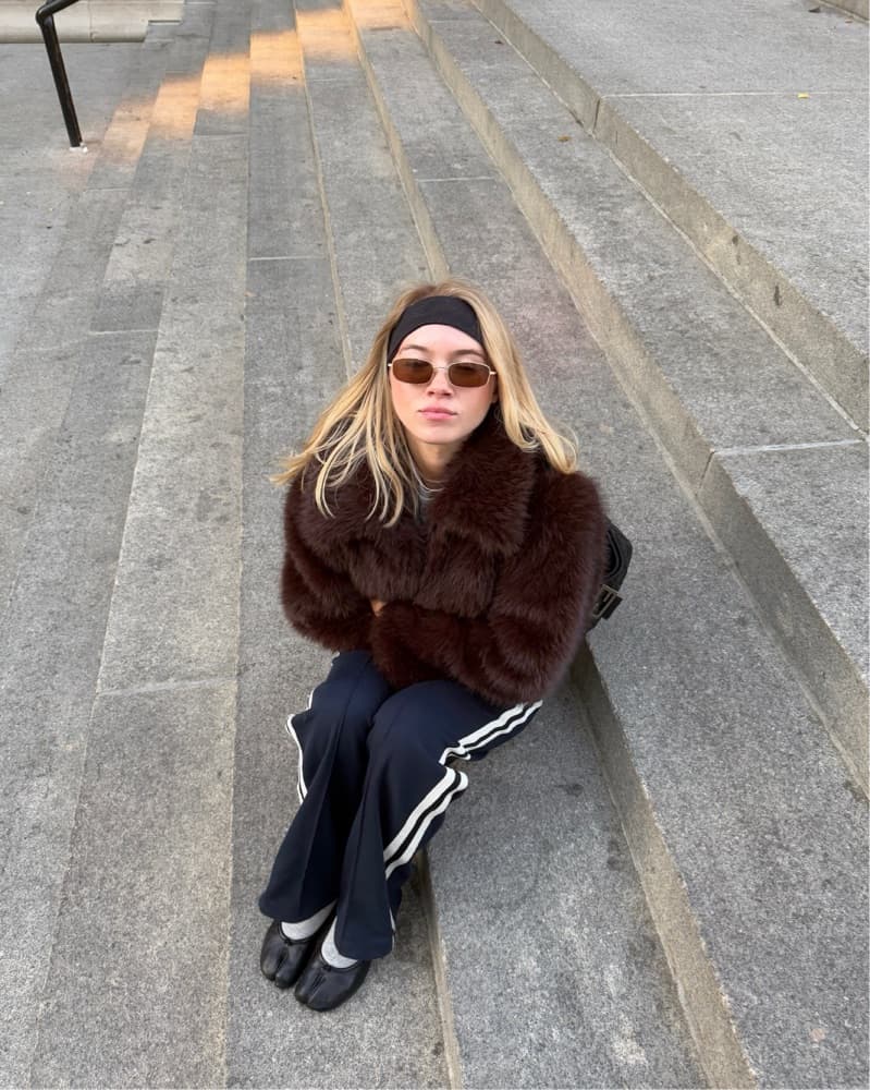 Brown Fur Jacket - Image 1
