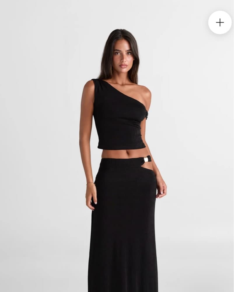 Black Two Piece Dress - Image 1