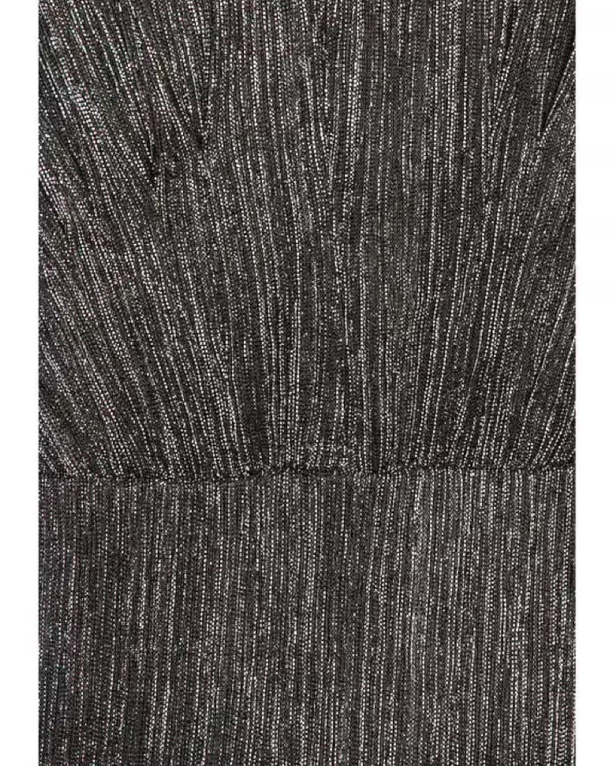 PatBo - Lurex Plunge Bodysuit in Black - Image 5
