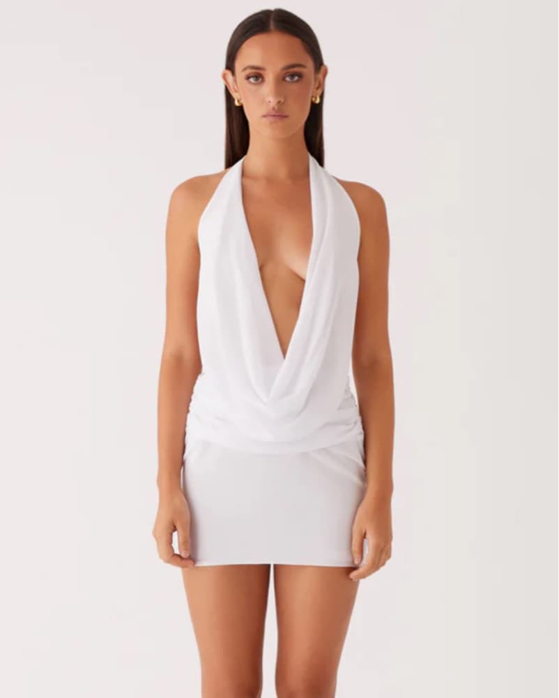 Peppermayo White Halter Dress - Image 2