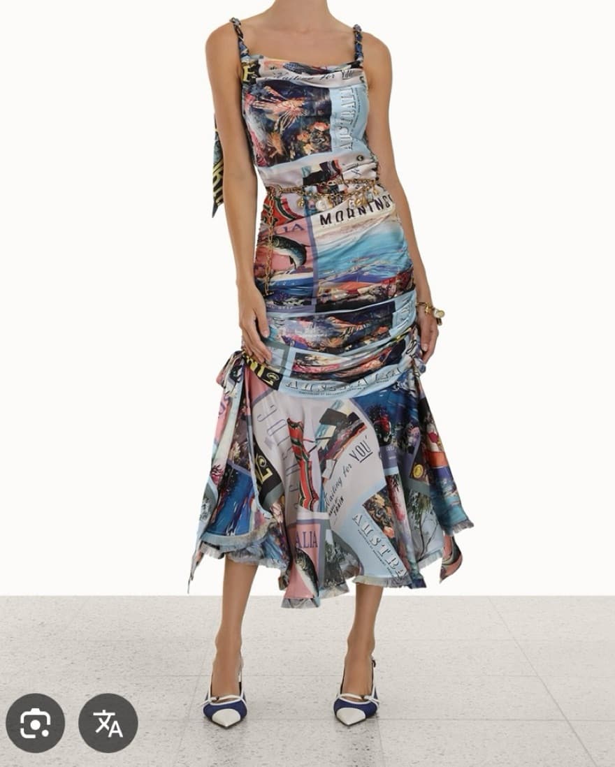 Zimmermann Postcard Silk Gown - Image 4