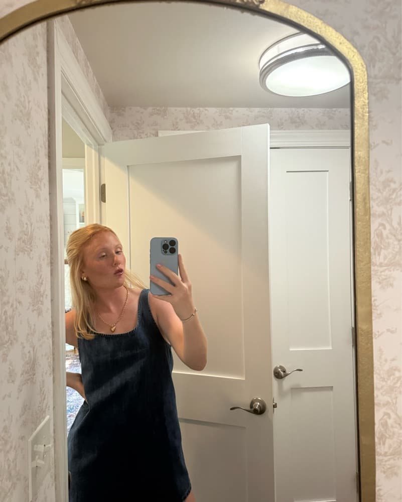 Parke Denim Mini Dress - Image 2