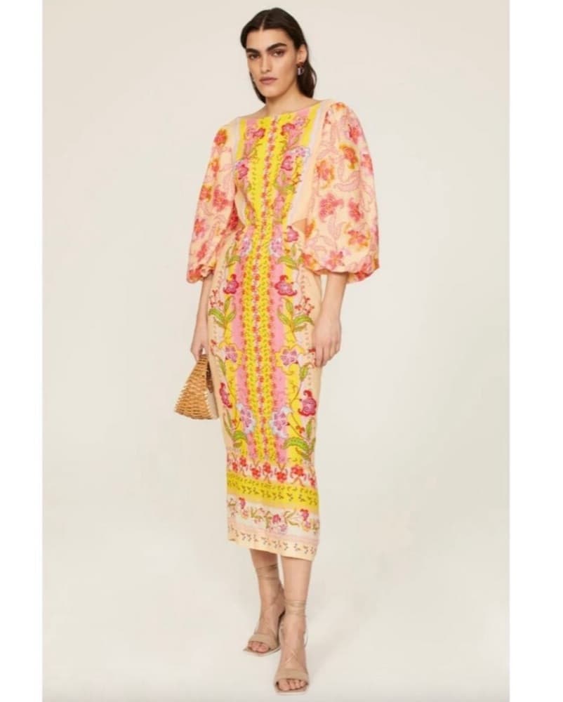 Saloni Midi Dress - Image 2