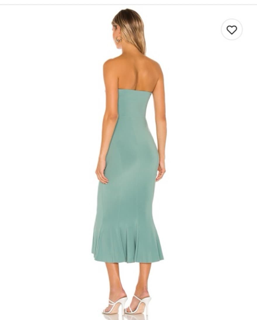 Norma Kamali Mint Strapless Dress - Image 5