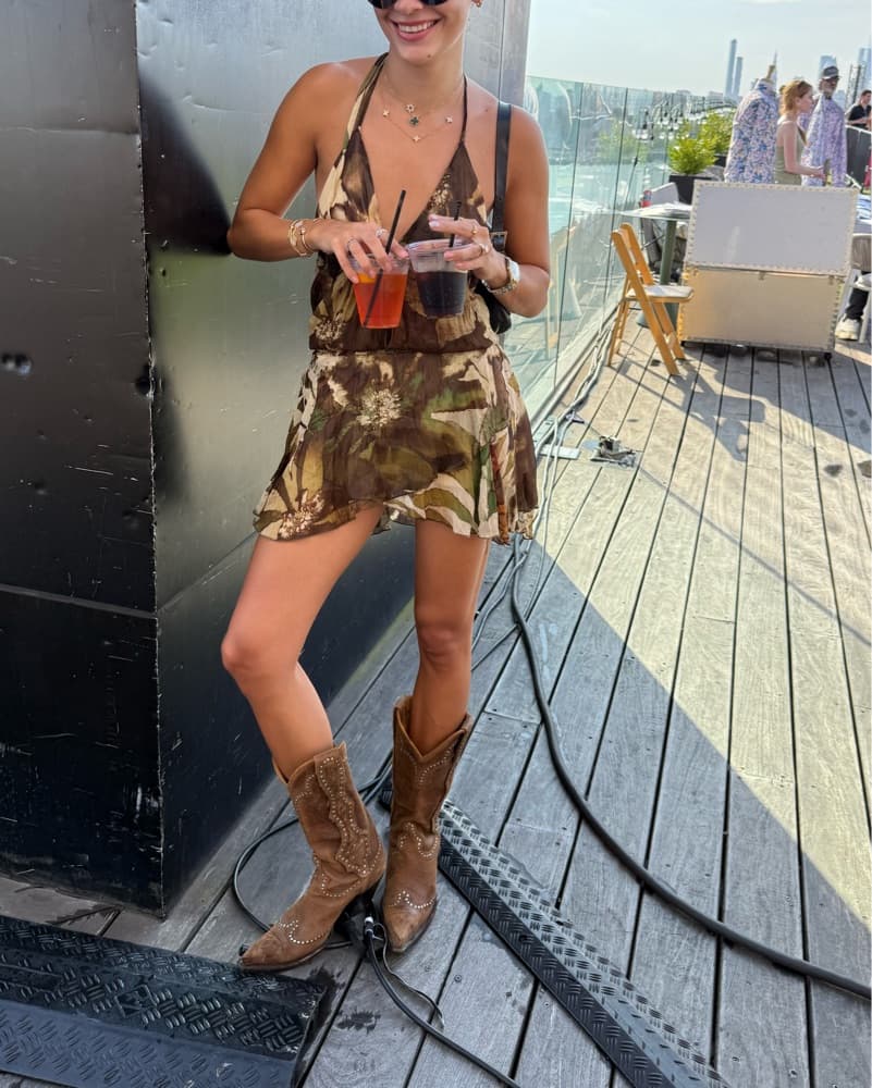 Stylish Camo Mini Dress Vintage - Image 1
