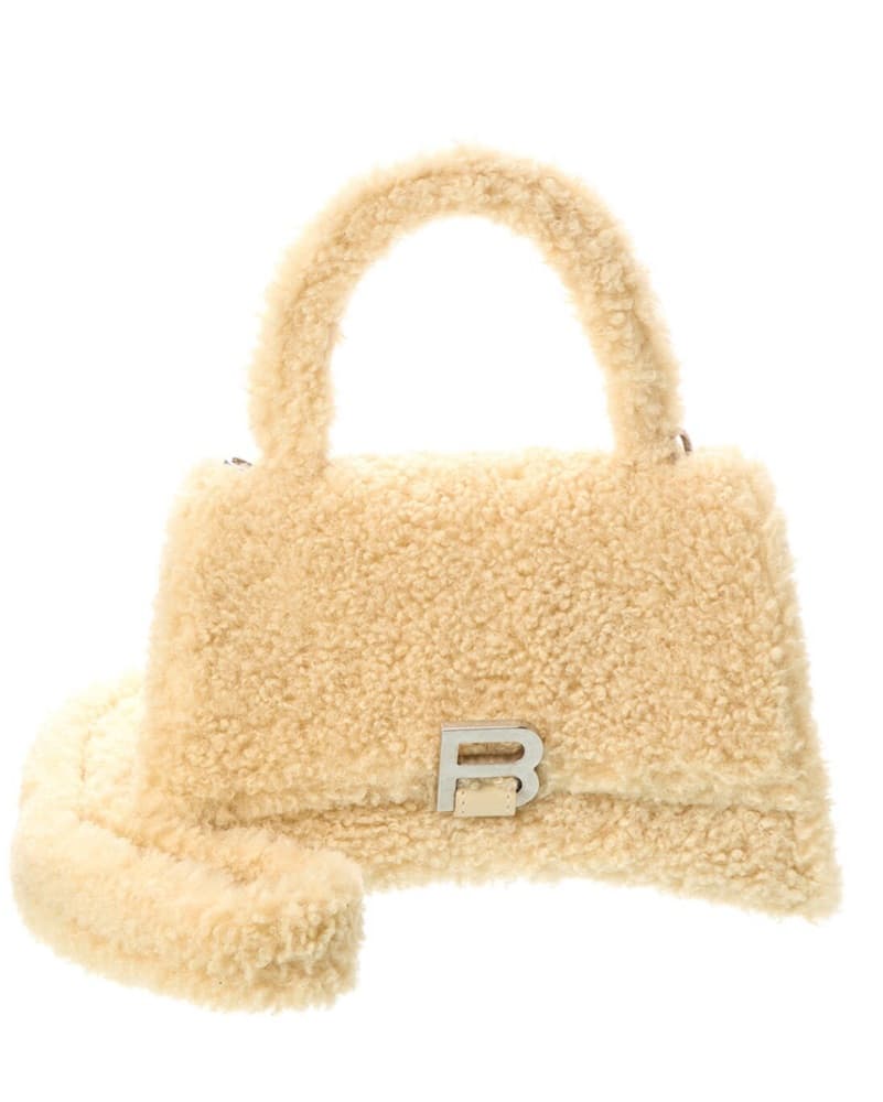 Balenciaga Shearling Hourglass Bag S - Image 2