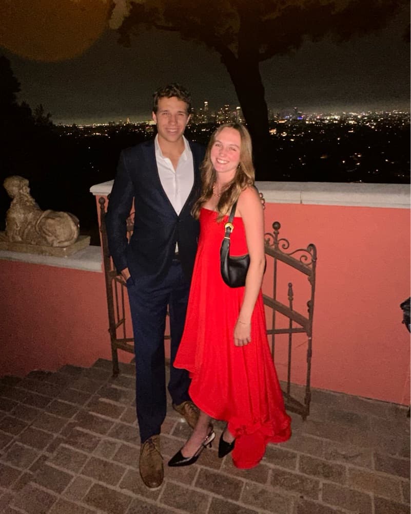 Alexis Red Formal Dress With Bubble Hem - Image 3