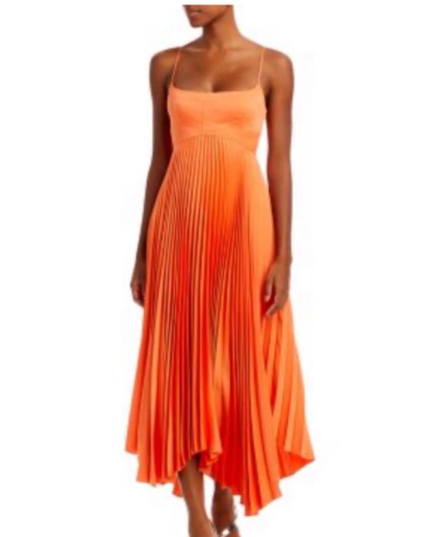 Hollie Dress in Vivid Orange A.L.C - Image 2