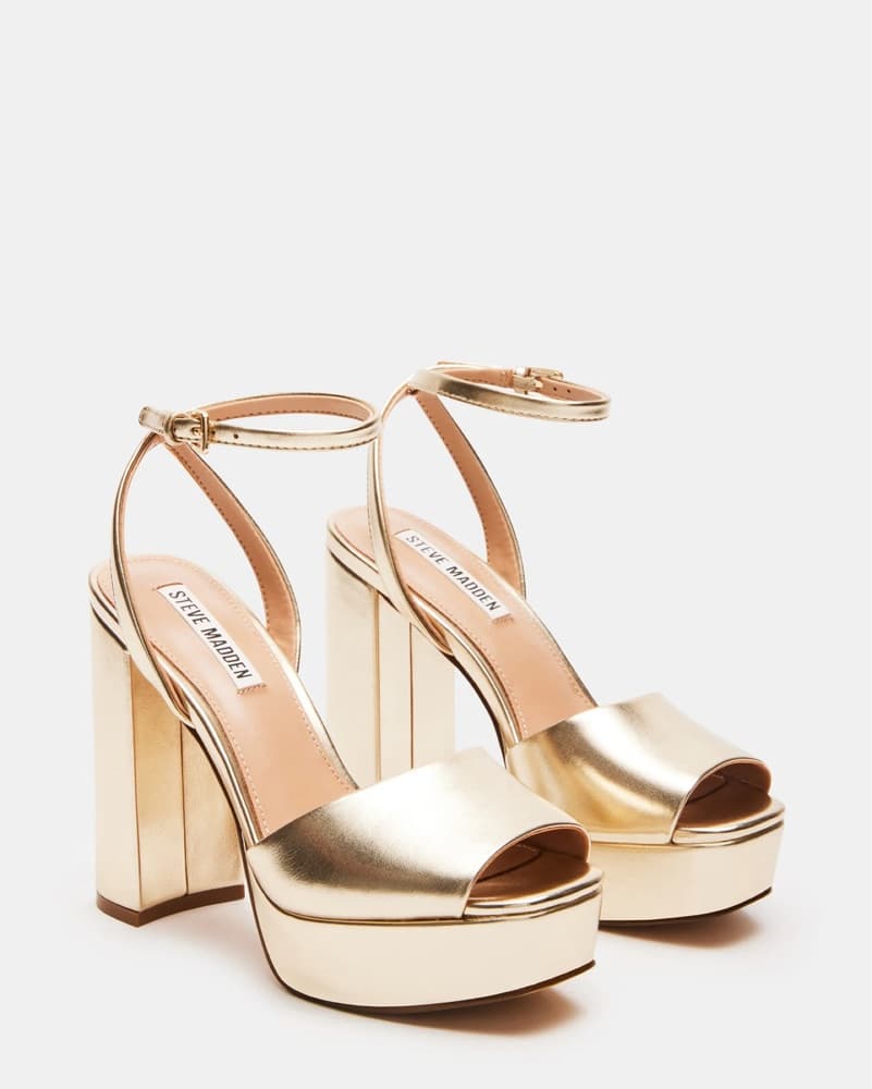 Steve Madden Lourdes Platform - Gold - Image 3