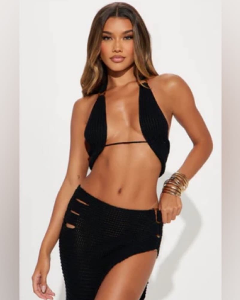 Fashion Nova Look My Way Crochet Set  - Image 1