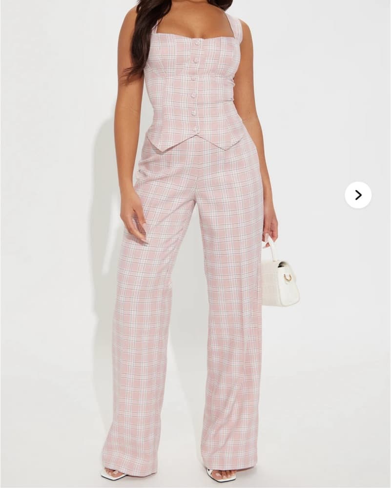 Pink Plaid Set  - Image 3