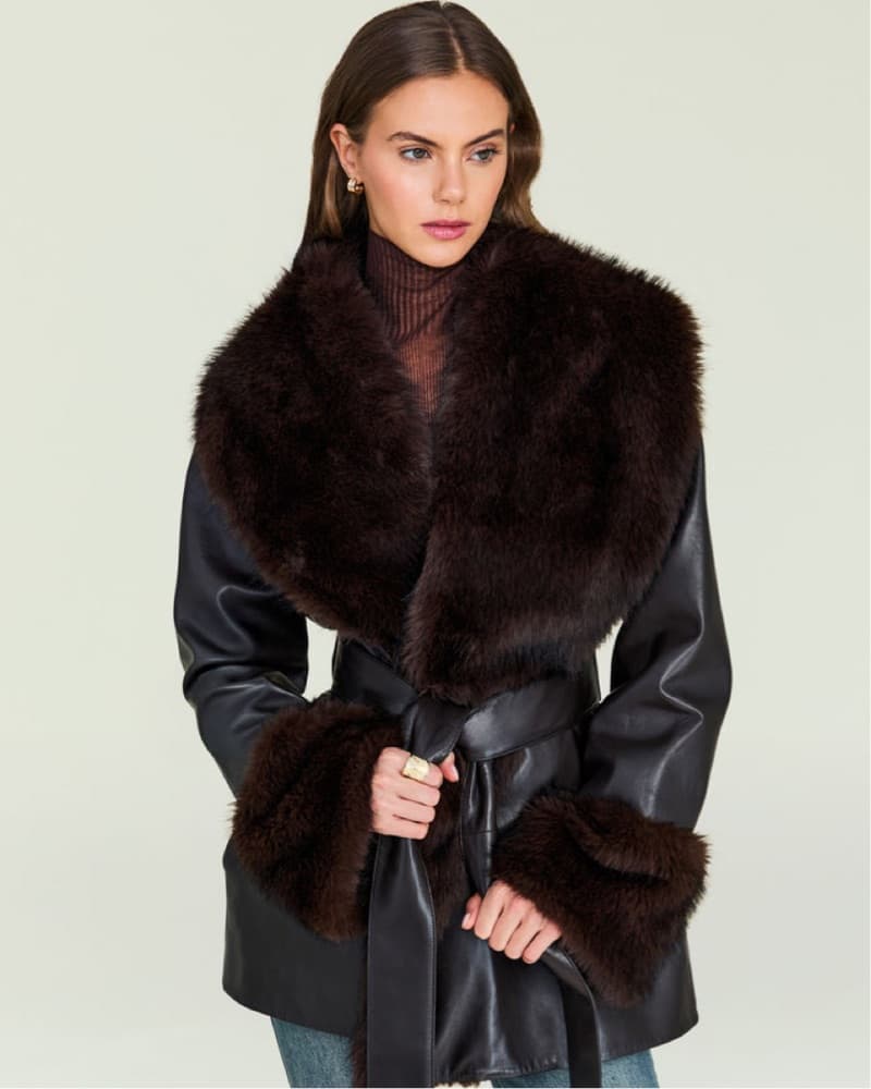 Daly Leather Coat - Image 1