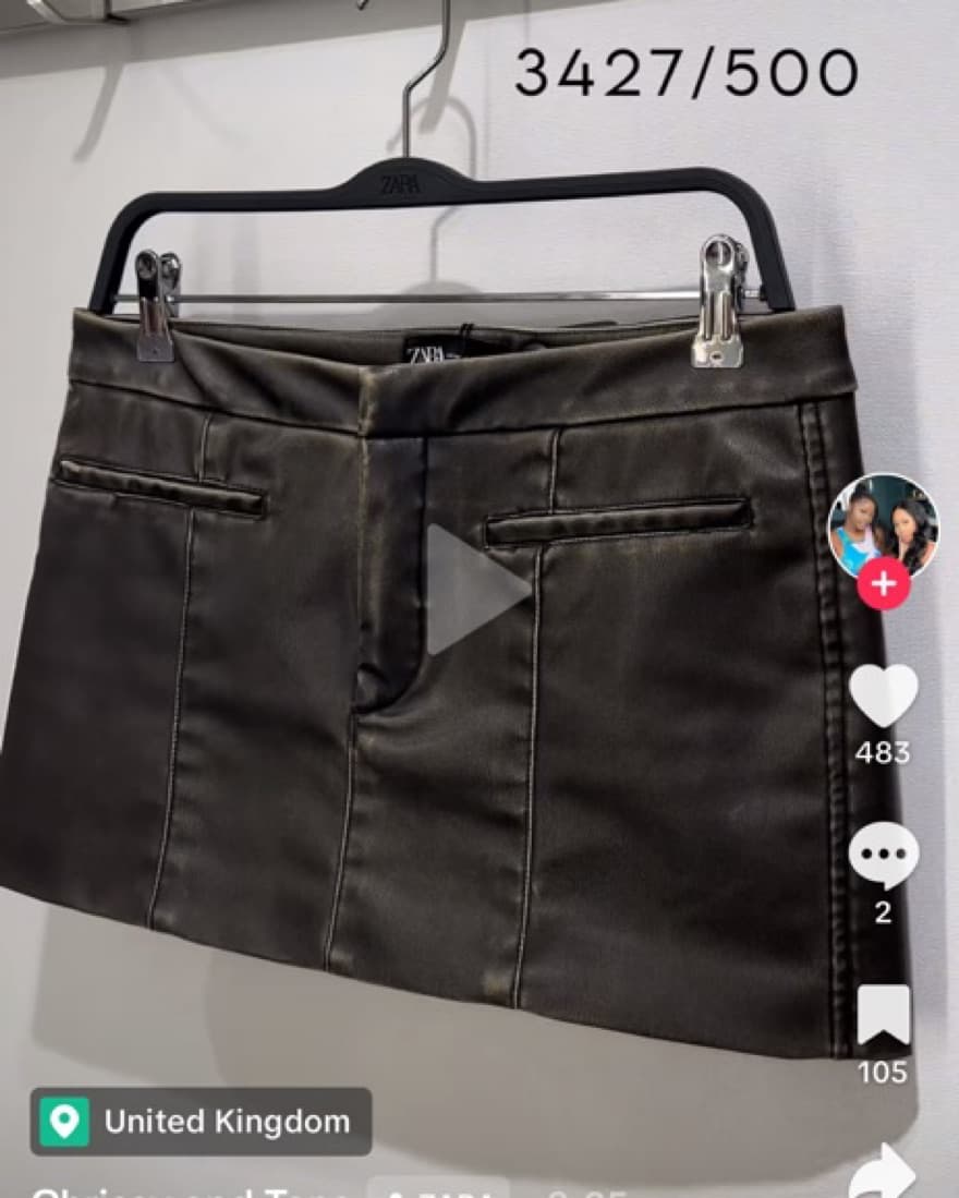 Leather Bomber & Skirt Set - Image 4