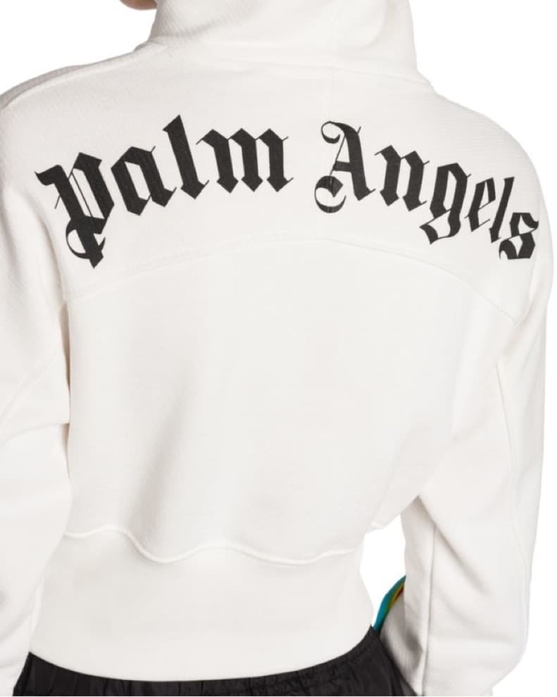 Palm Angels Rainbow Cut-Out Logo Hoodie - Image 2