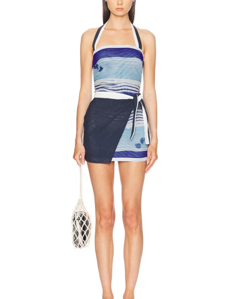 Vibrant Printed Halter Dress - Image 2