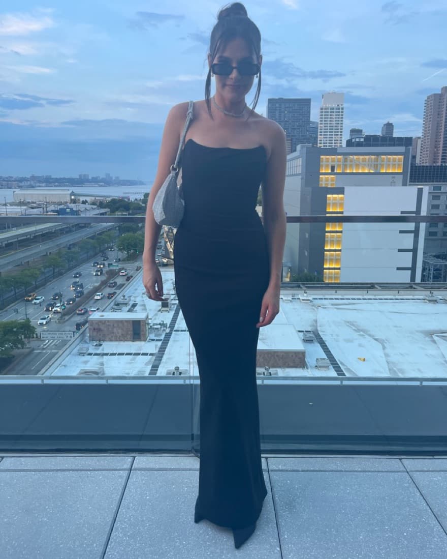 Revolve Black Strapless Formal Dress - Image 3