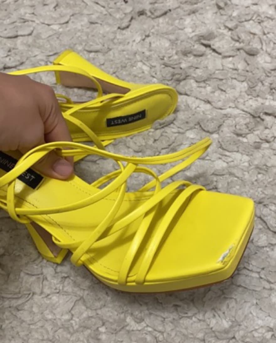 Nine West -Yellow Platform Heel - Image 6